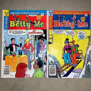Betty and Me Comic Trio #119-120 and #129
